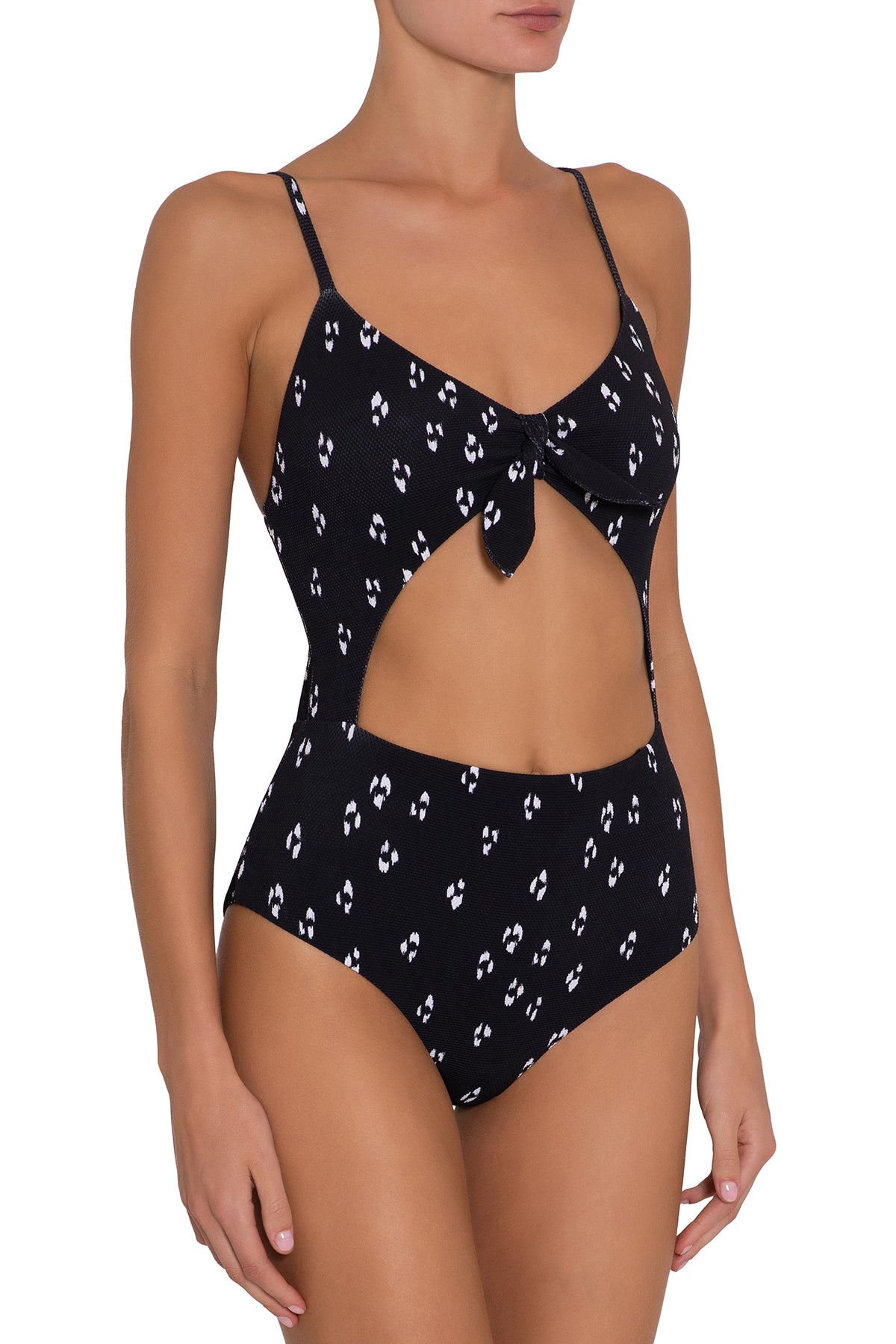 Eberjey Animal Spot Alexia One Piece - Black/White