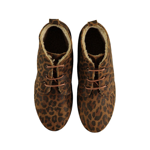 Tocoto Vintage Animal Print Boots - Brown