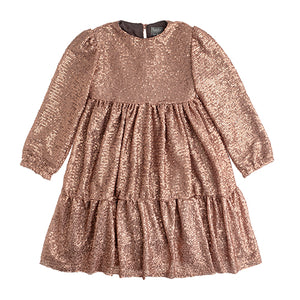 Tocoto Vintage Sequin Dress - Dark Pink