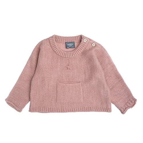 Tocoto Vintage Knitted Baby Jersey - Pink