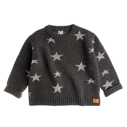 Tocoto Vintage Lurex Stars Knited Jersey - Dark Grey