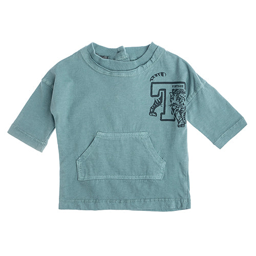 Tocoto Vintage Baby Boy Tiger T-Shirt - Green