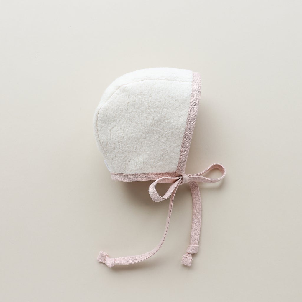 Briar Baby Aria Linen Bonnet Sherpa-Lined