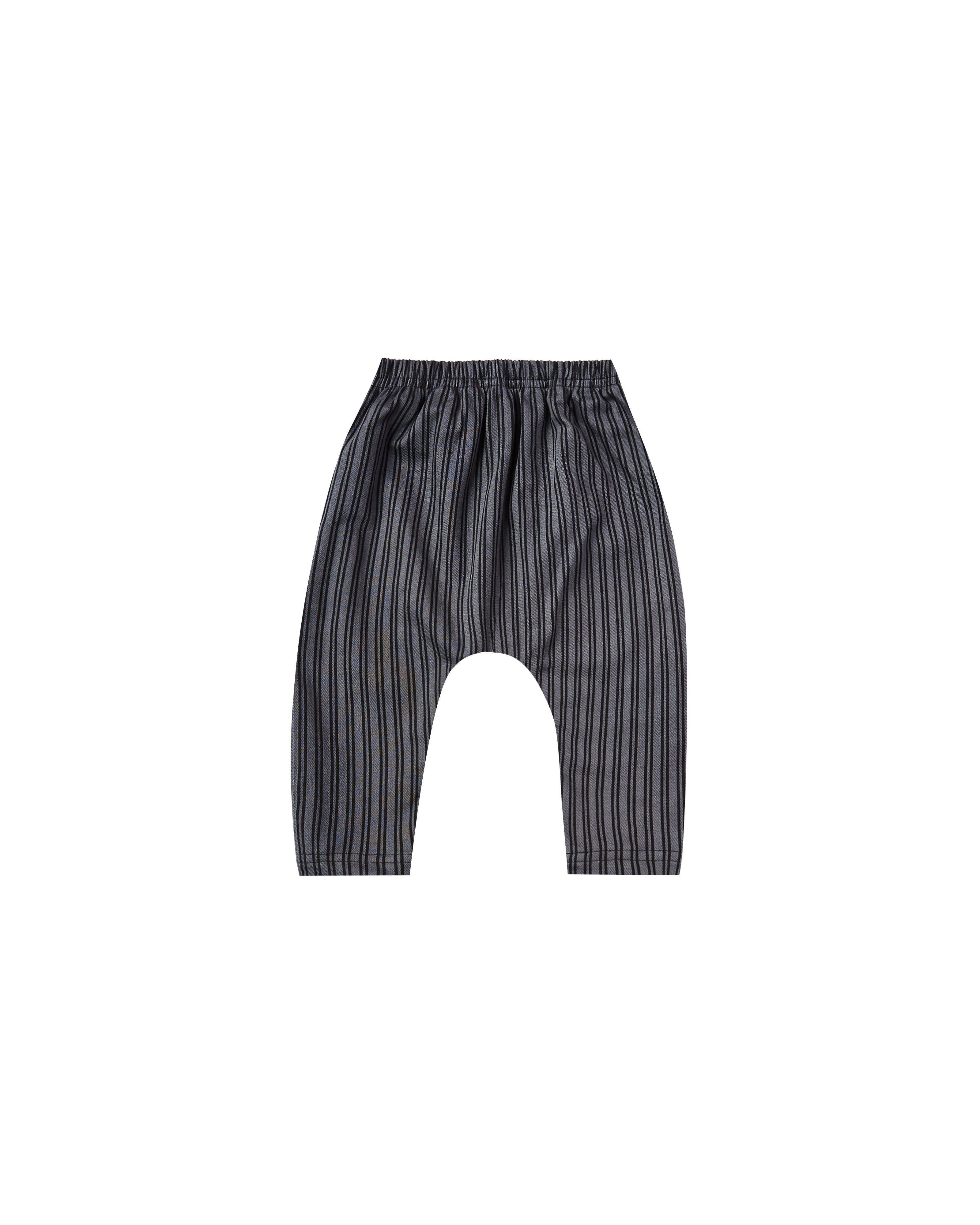 Rylee + Cru Striped Baggy Harem Pant - Indigo