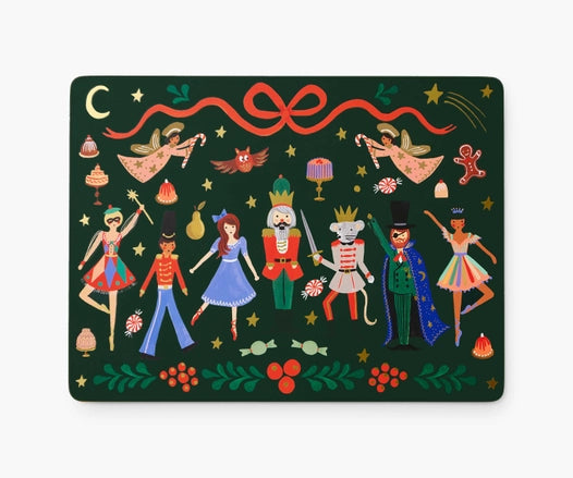 Rifle Paper Co. Nutcracker Set of 4 Cork Placemats