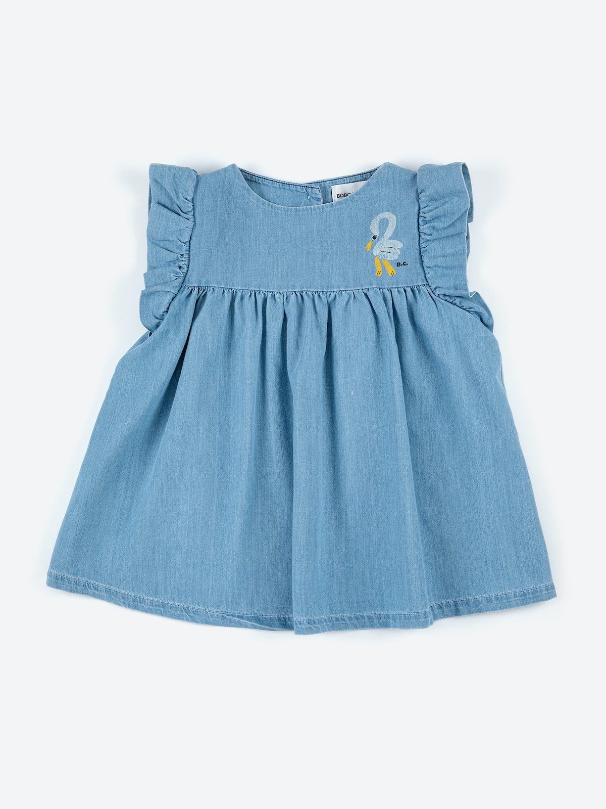 Bobo Choses Pelican Ruffle Woven Dress