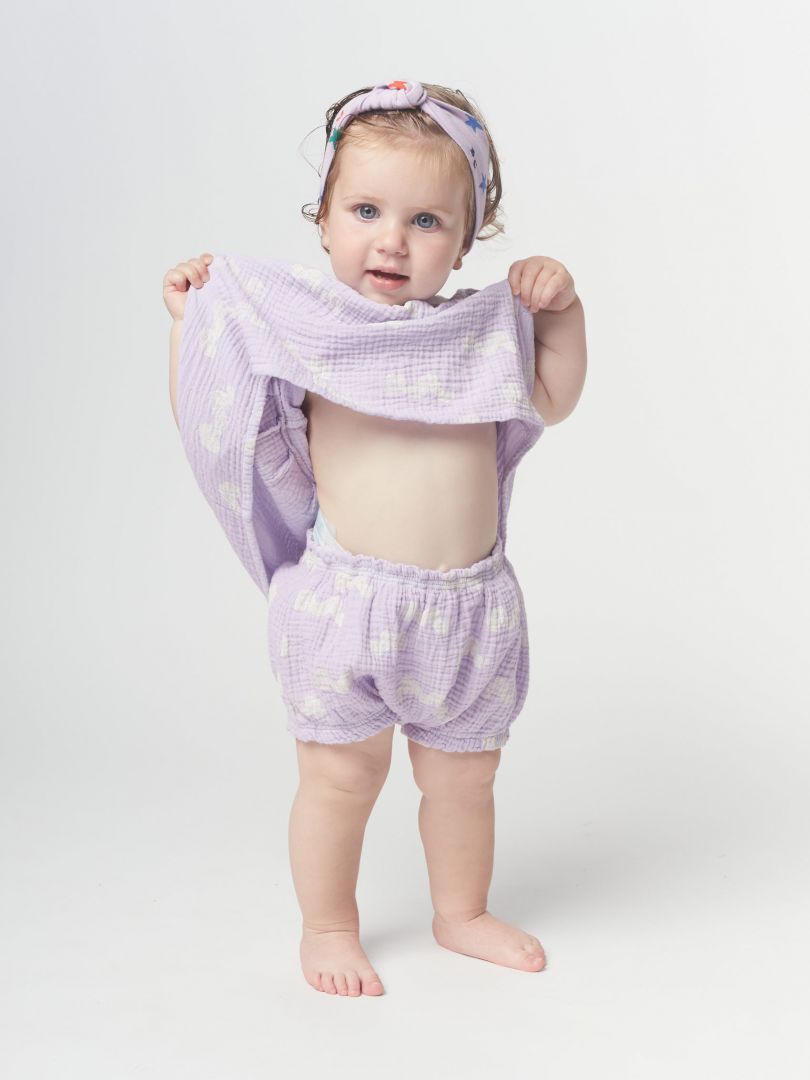 Bobo Choses Waves All Over Woven Ruffle Bloomer