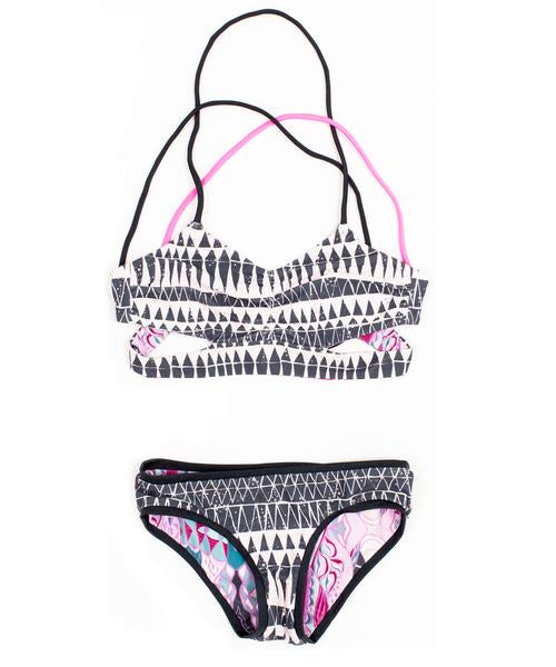 Bowie James Clara Bikini Reversible - Titanium