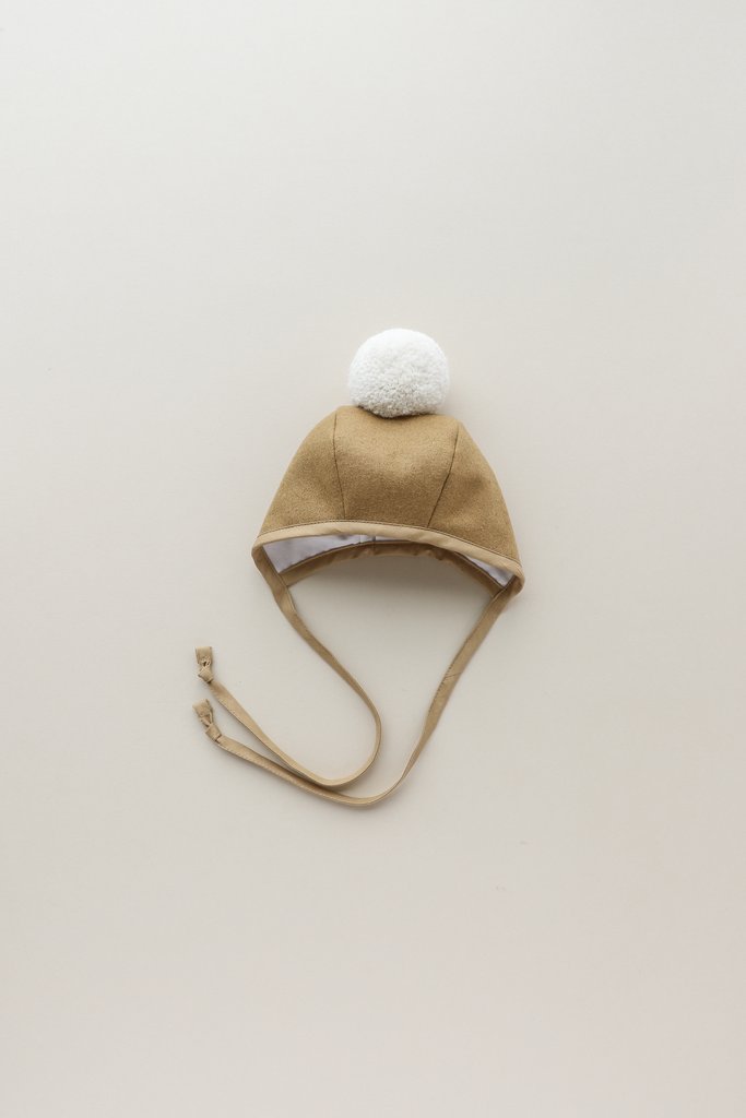 Briar Baby Camel Pom Bonnet