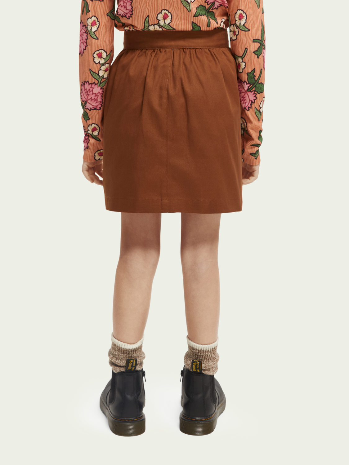 Scotch &amp; Soda Girls Cargo Inspired Skirt - Earth