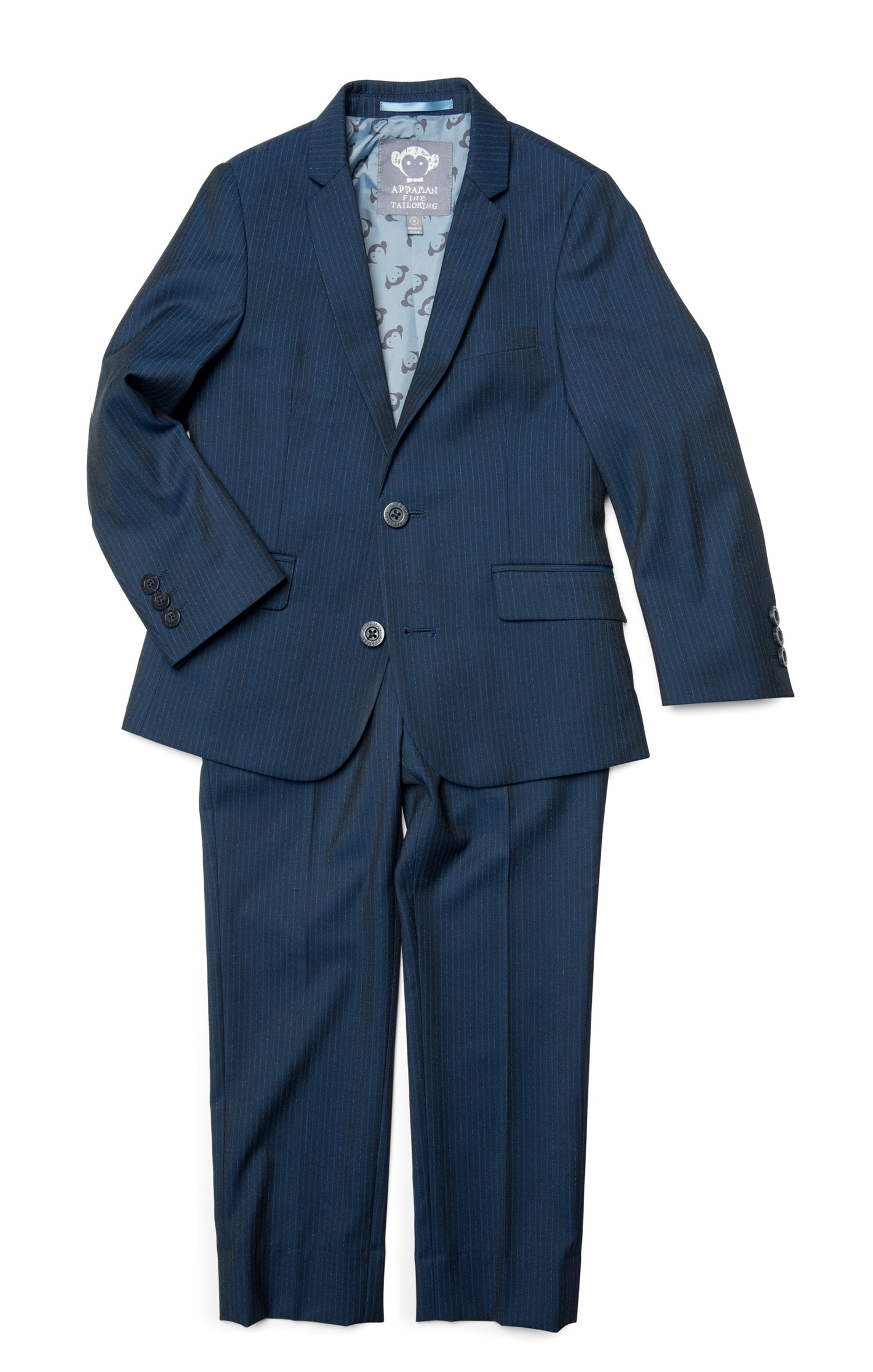 Appaman Two Piece Mod Suit - Navy Pencil Stripe