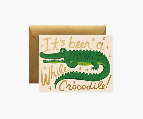 Rifle Paper Co. Been a While Crocodile Card