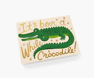 Rifle Paper Co. Been a While Crocodile Card