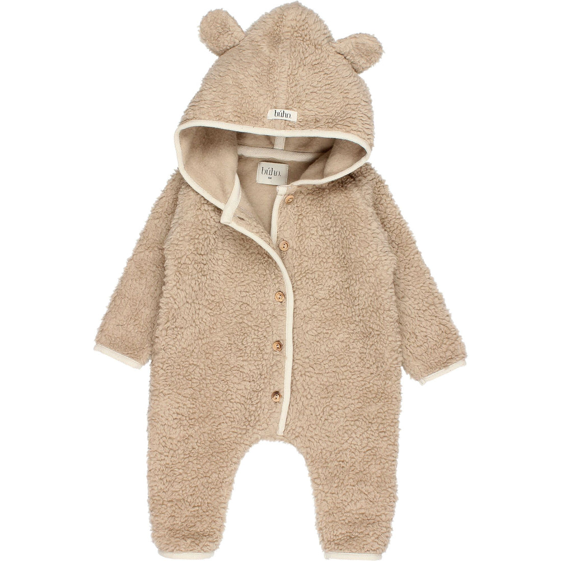 Buho Baby Sherpa Jumpsuit - Brush