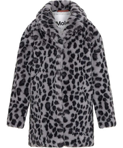 Molo Haili Jacket - Snowy Leo Fur