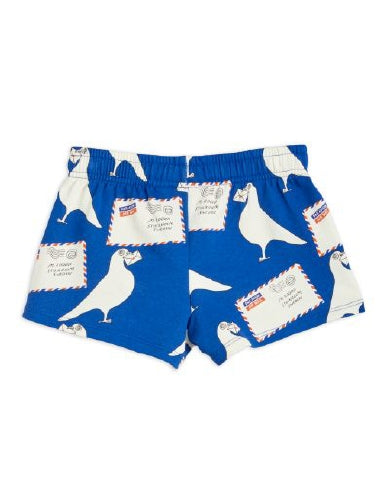 Mini Rodini Pigeons Sweatshorts - Blue