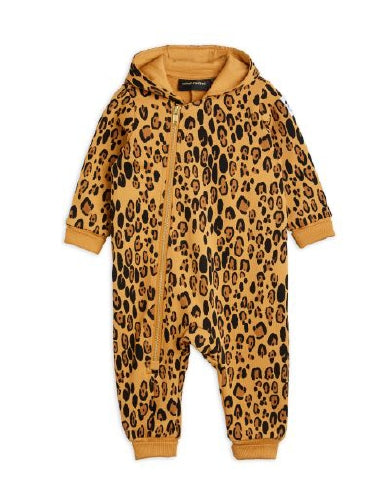 Mini Rodini Basic Leopard Onesie - Beige