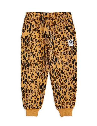 Mini Rodini Basic Leopard Sweatpants - Beige