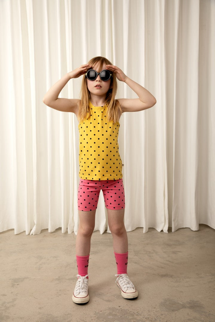 Mini Rodini Polka Dot Tank - Yellow