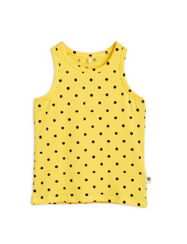 Mini Rodini Polka Dot Tank - Yellow