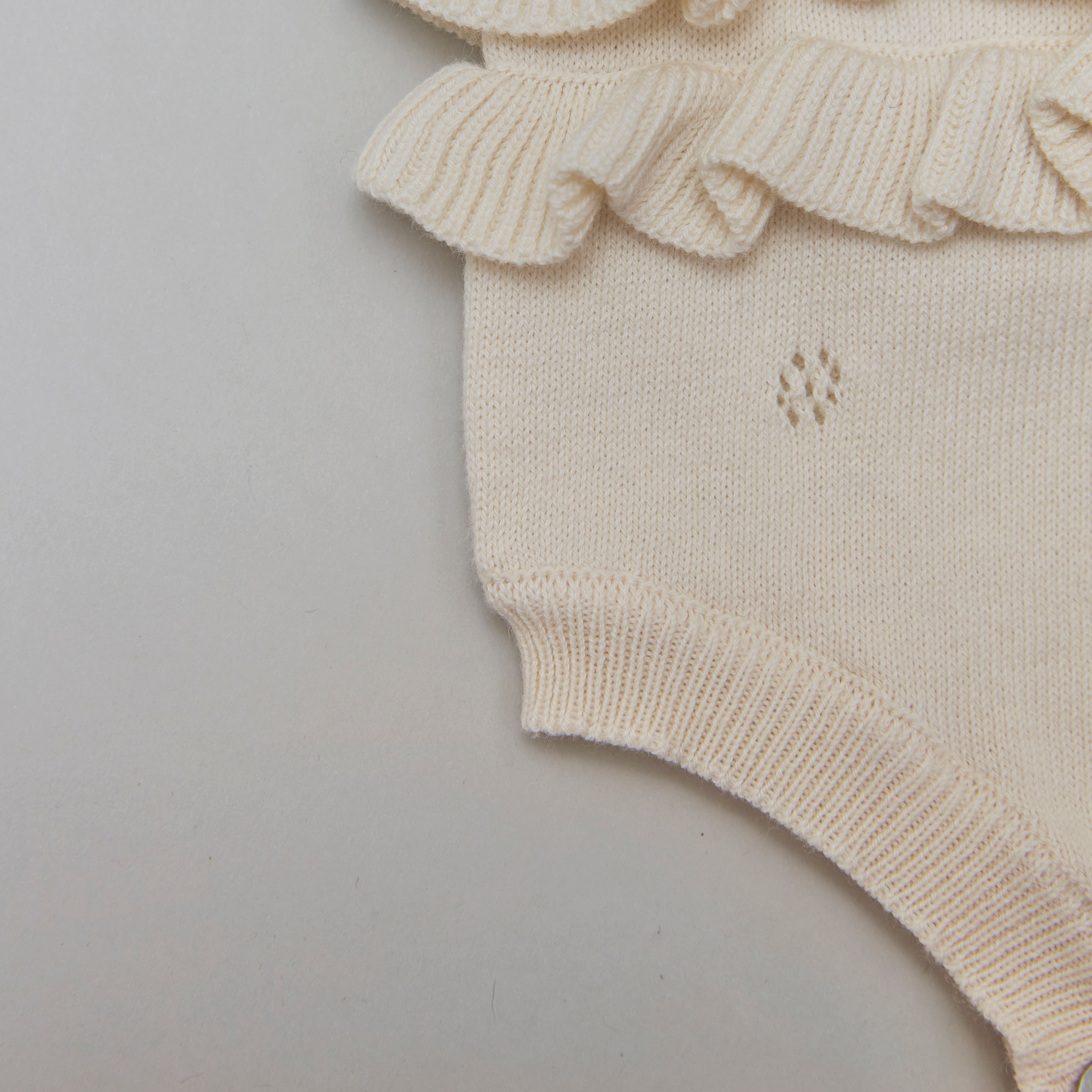 Tocoto Vintage Baby Knit Bodysuit - Off-White