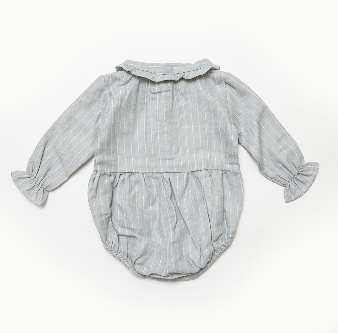 Tocoto Vintage Striped Lurex Baby Body - Grey