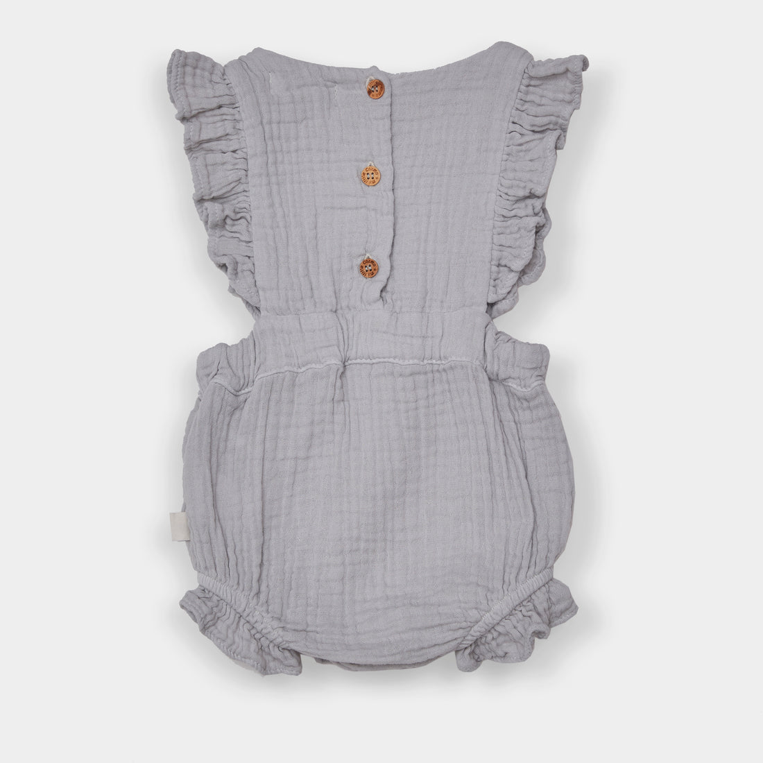 My Little Cozmo Emma Organic Bobble Baby Romper - Light Grey