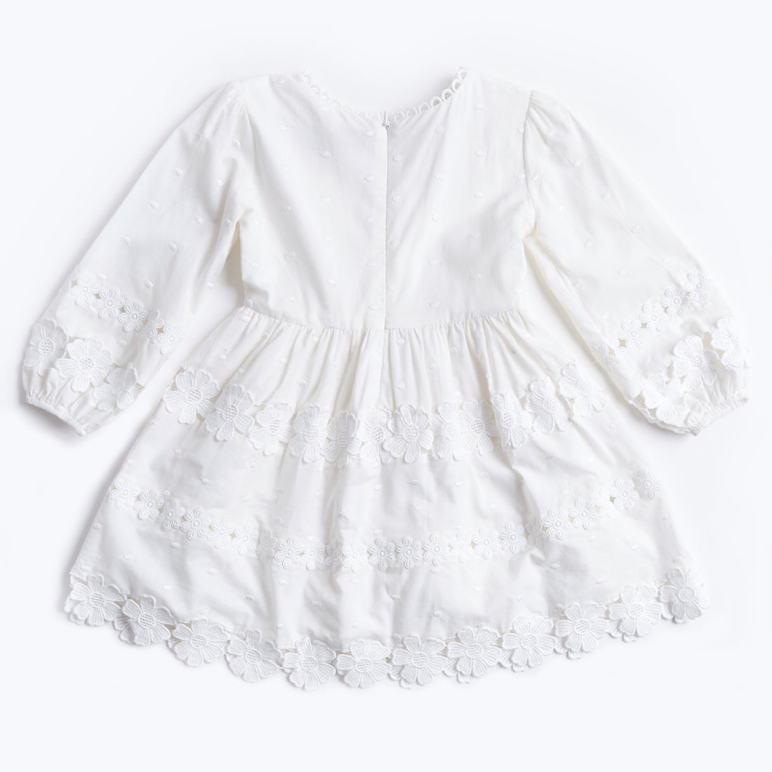 Petite Amalie Daisy Chain Dress - White