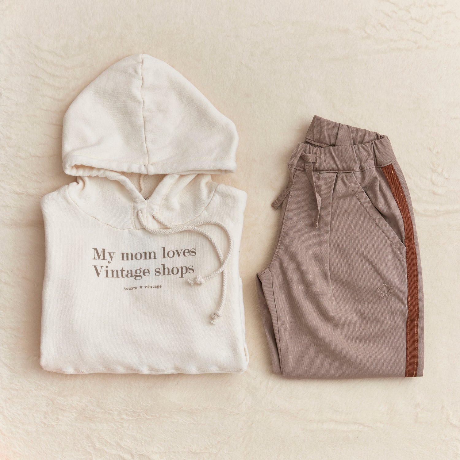 Tocoto Vintage Mum Loves Sweatshirt - Off-White