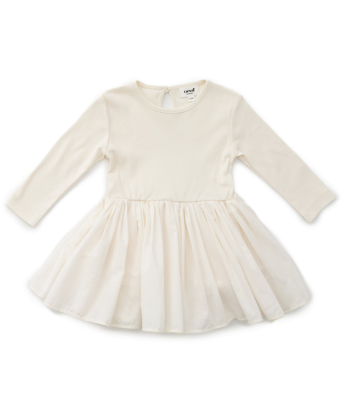 Oeuf Flouncy Baby Dress - Gardenia