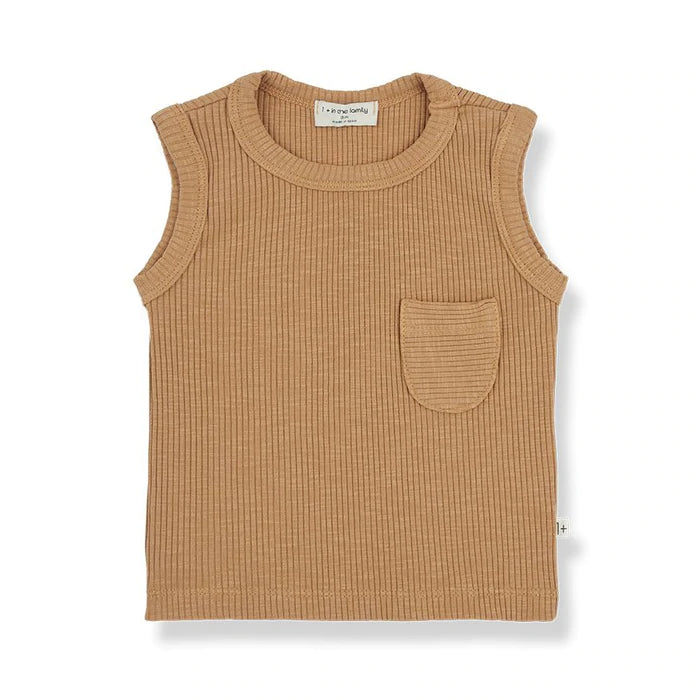 1+ in the Family Jair Tank Top - Biscuit