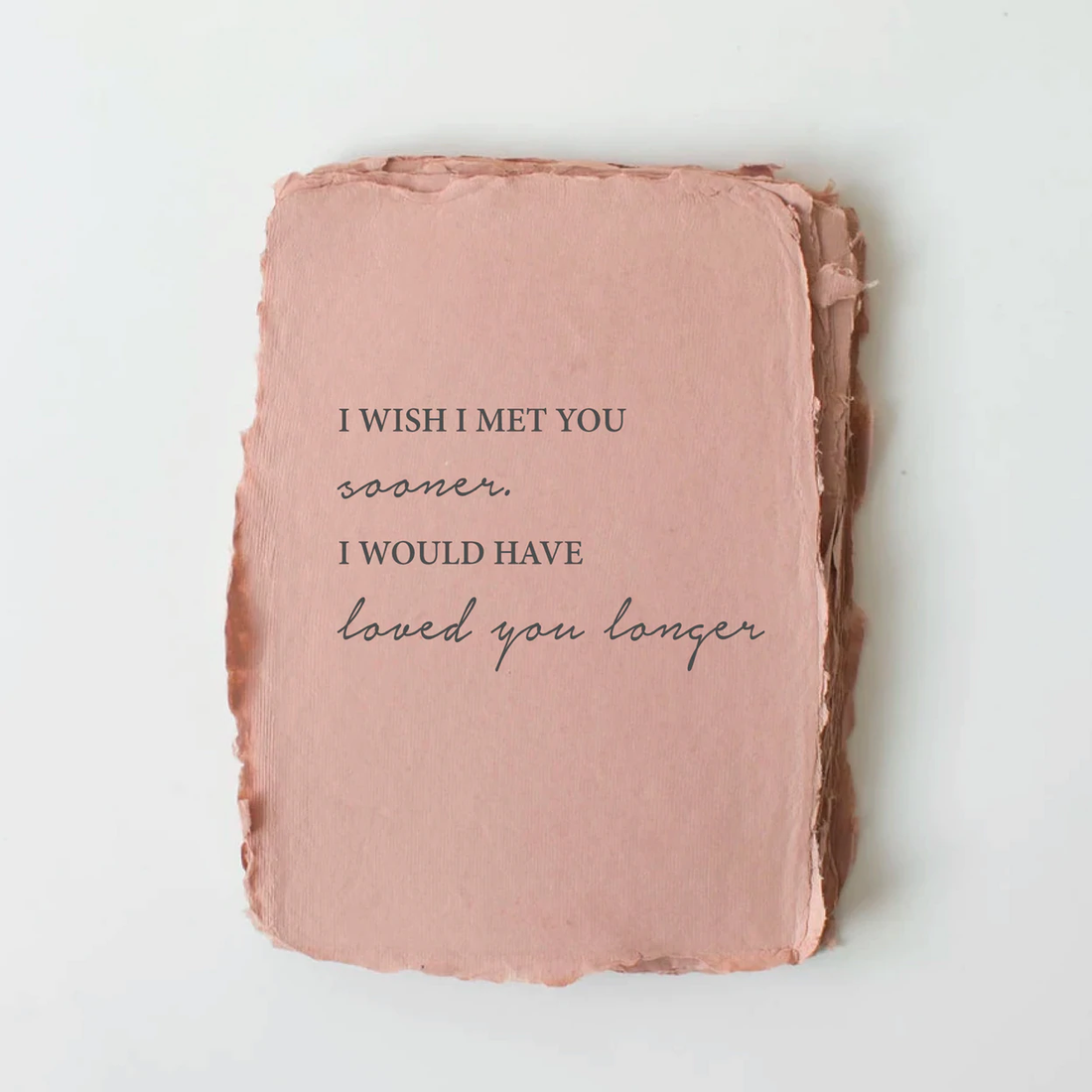 Paper Baristas &quot;Loved You Longer&quot; Love/Friendship Card