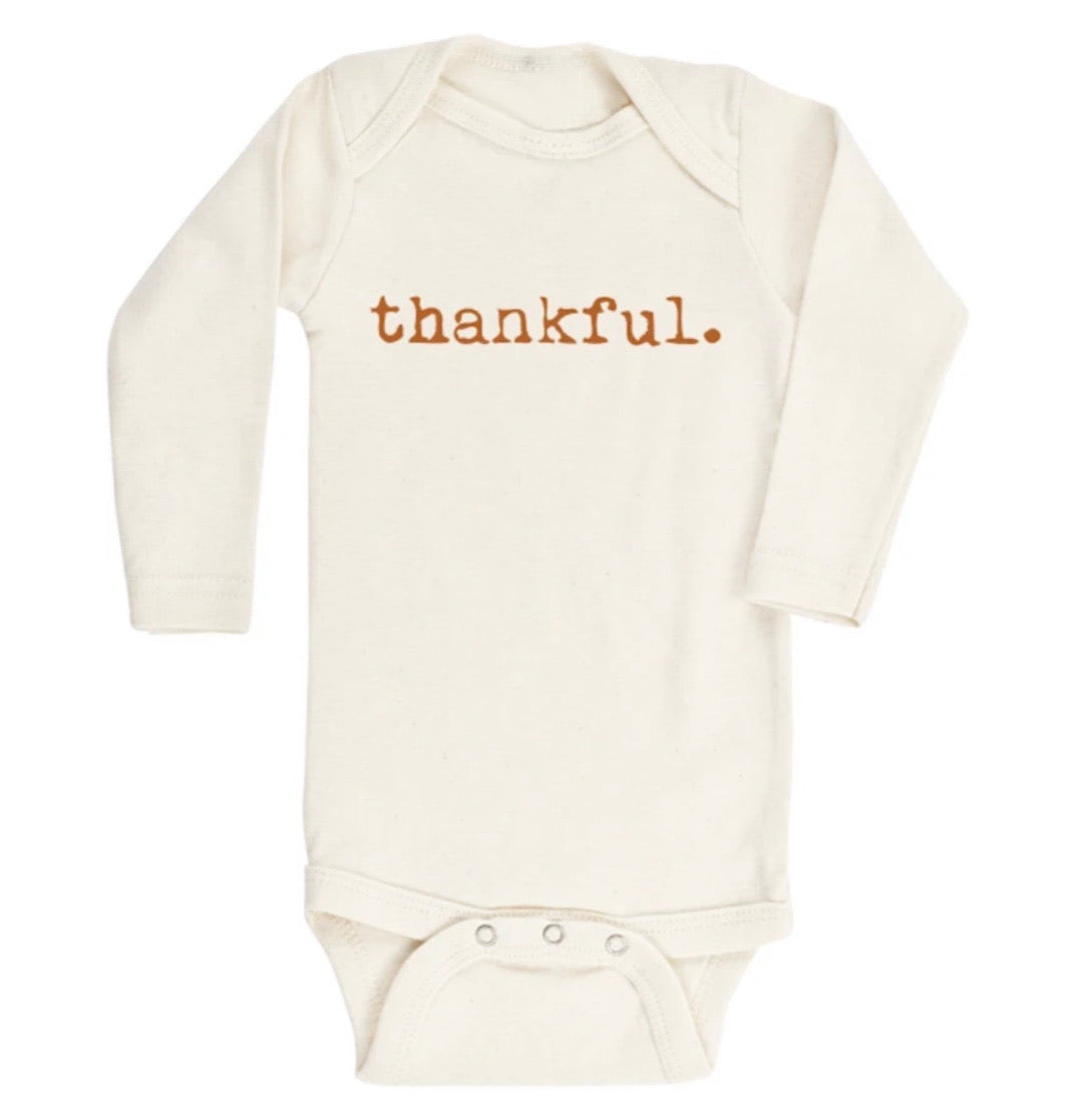 Tenth &amp; Pine Thankful Onesie - Rust