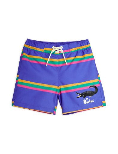 Mini Rodini Crocodile Swim Shorts - Blue