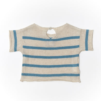 Tocoto Vintage Striped Knit T-Shirt - Green