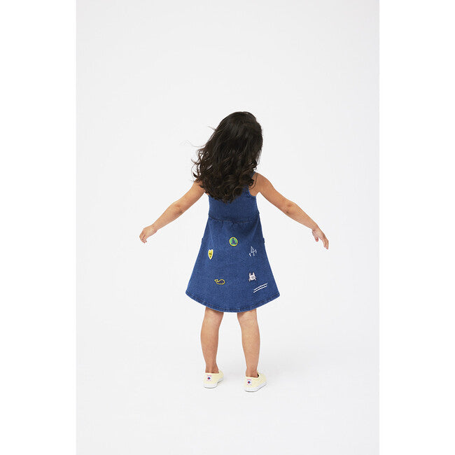 Mon Coeur Kids Dress - Denim