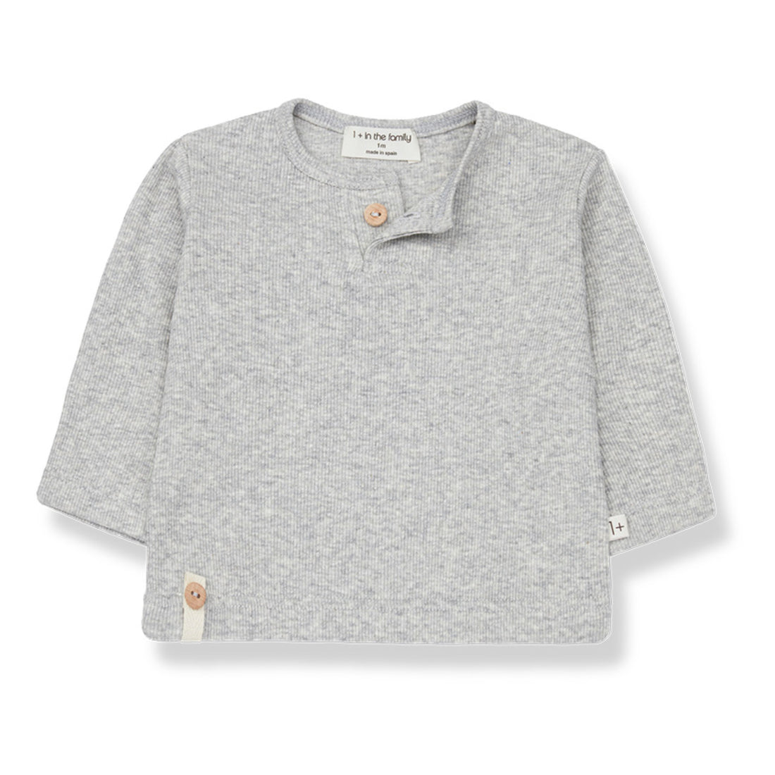 1+ in the Family Tian Long Sleeve T-Shirt - Grey