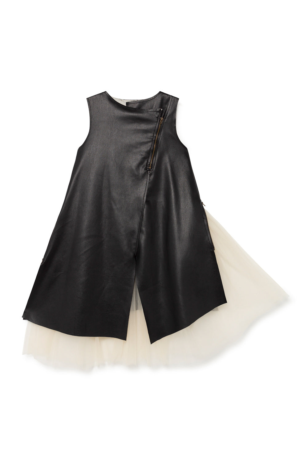 Little Creative Factory Punk Zip Dress - Black