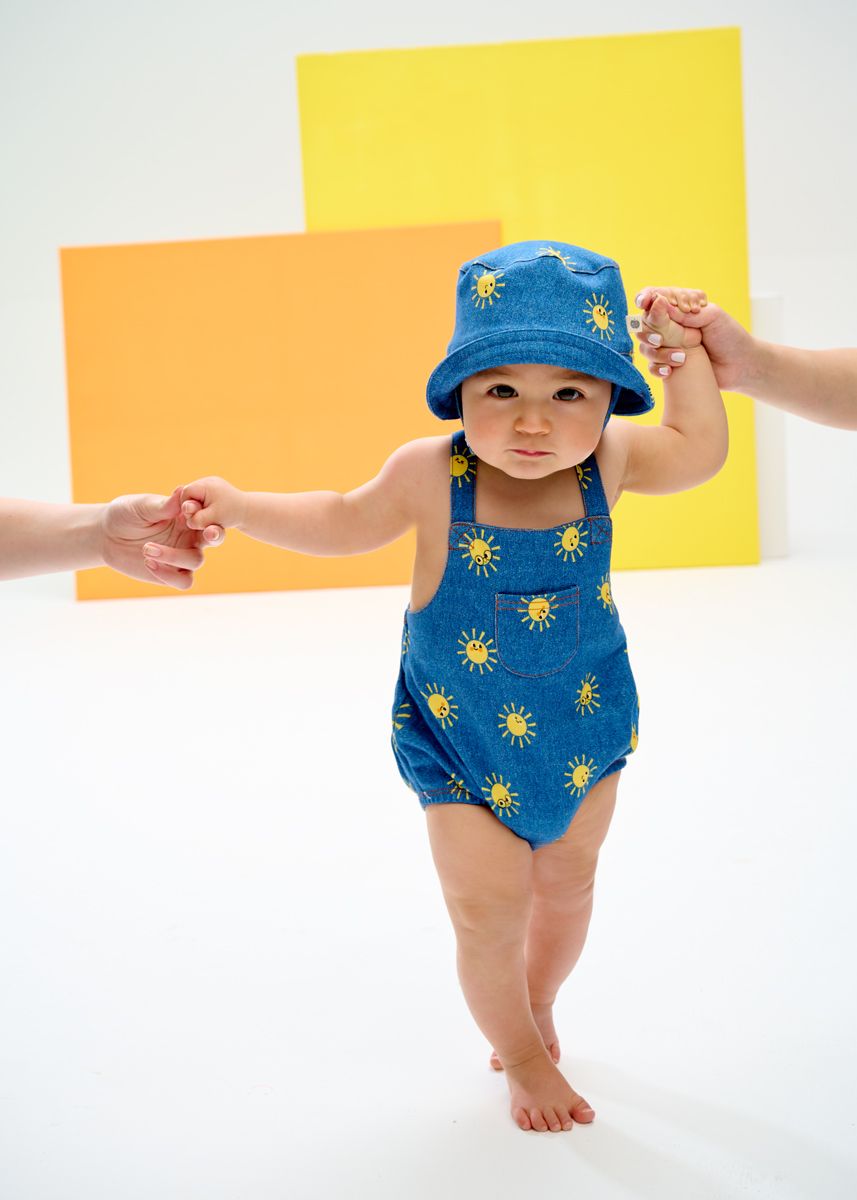 The Bonnie Mob Bubble Romper - Sunshine