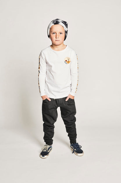 Munster Kids Coastal Long Sleeve Tee - White