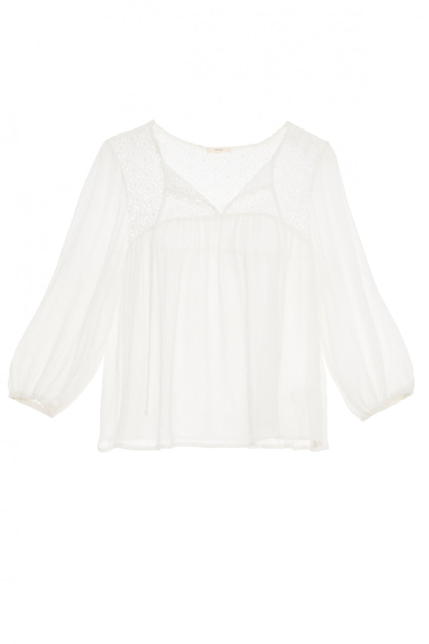 Eberjey Mediterranean Dream Lottie Top- Cloud