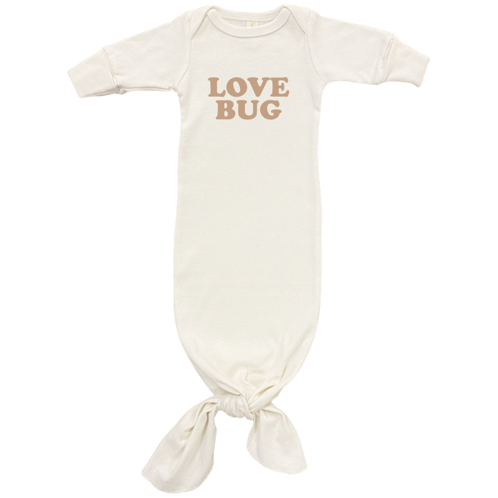 Tenth &amp; Pine Organic Love Bug Tie Gown - Clay