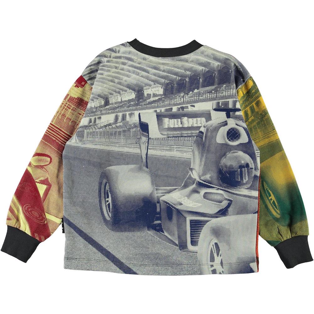 Molo Manu Sweatshirt - Colorful Race Car