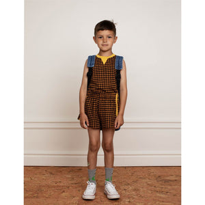 Mini Rodini stripes-print cotton shorts - Brown
