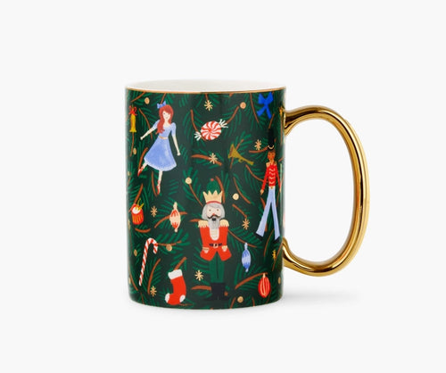 Rifle Paper Co. Nutcracker Branches Porcelain Mug