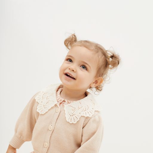 The New Society Venera Baby Cardigan - Nocce Di Cocco