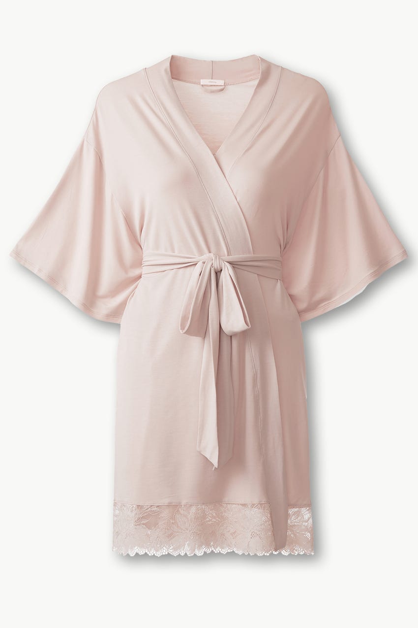 Eberjey Rosalia Elevated Everyday Robe - Antique Rose