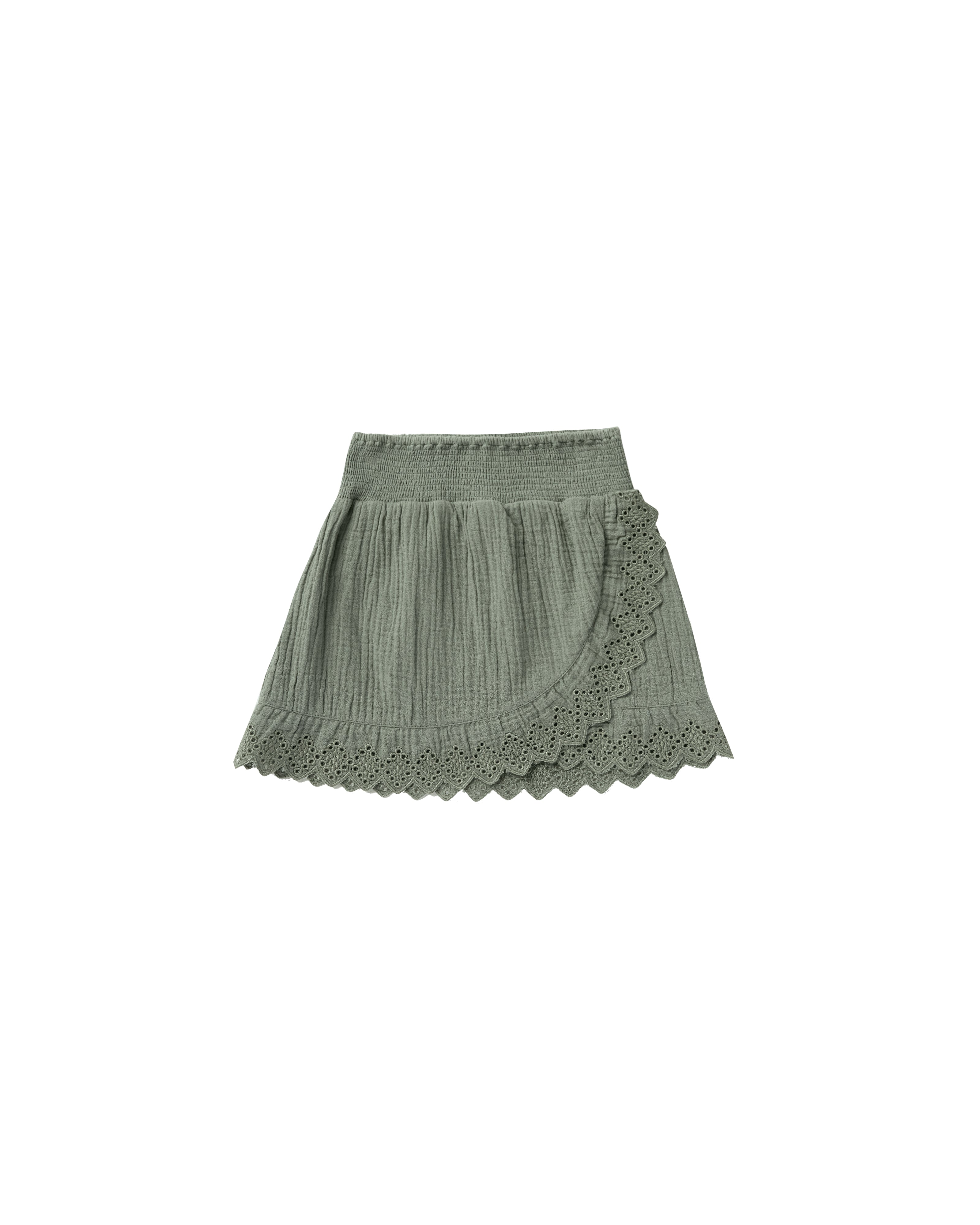 Rylee + Cru Ruffle Wrap Skirt - Aqua