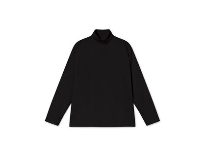 Little Creative Factory Soft Cubic Turtleneck Top - Black