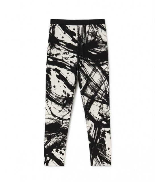 Little Creative Factory Soft Recycled Leggings - Black &amp; Cream